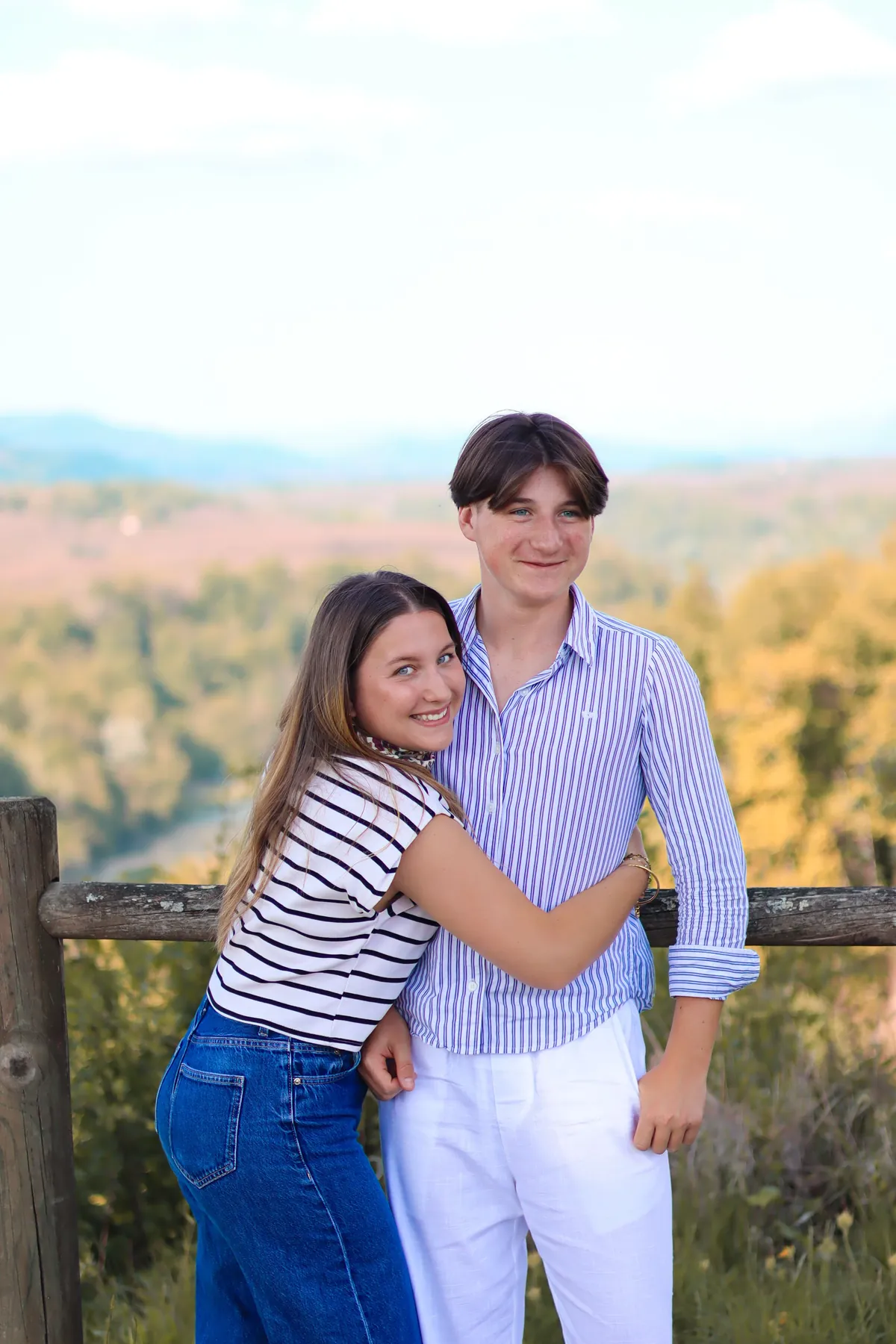 Un couple face au panorama